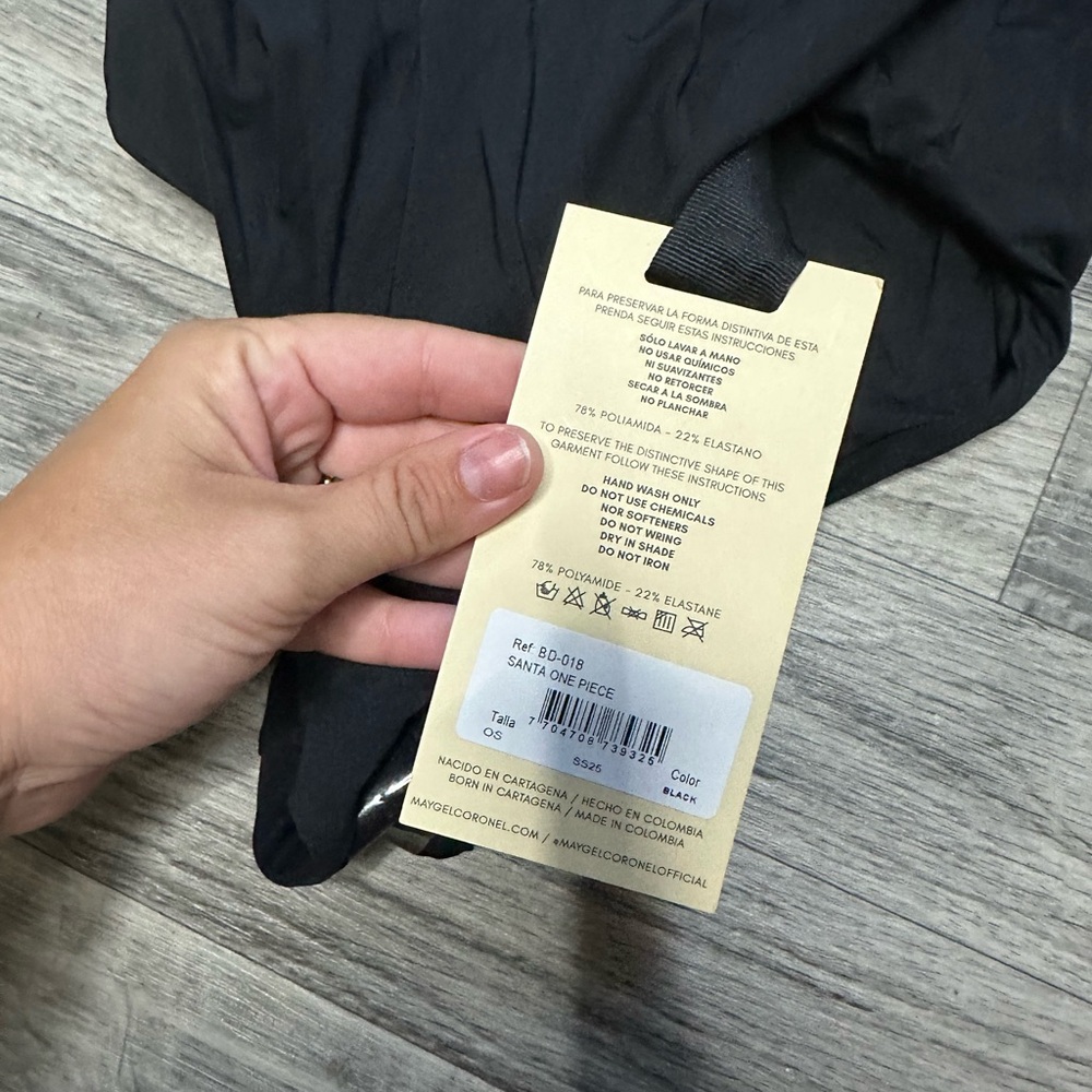 NWT Tuckernuck Maygel Colonel Santa One Piece Black OS S/M/L SOLD OUT - Picture 5 of 5
